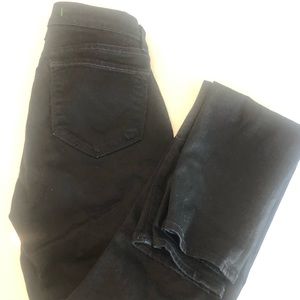 J BRAND jeans - black straight leg cut- size 25